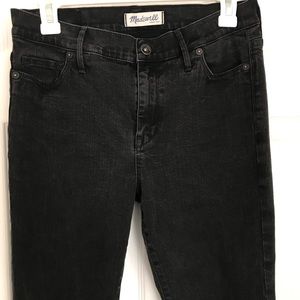 MADEWELL black high rise skinny jeans
